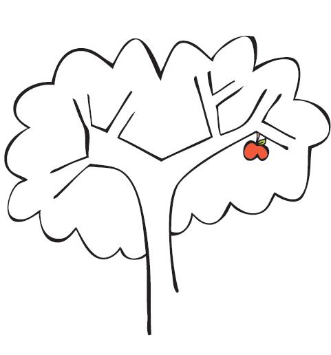 cartoon trees and flowers. Plant a tree, make recycled